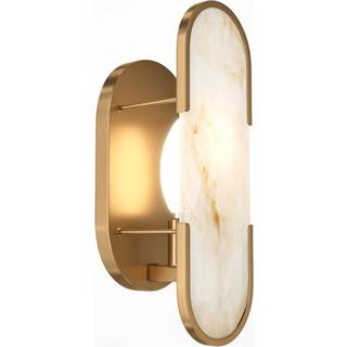 Maytoni væglampe Marmo, guld, metal/sten, højde 30,5 cm