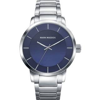 Mark Maddox HM7013-37 Classic Blå/Stål Ø42 mm