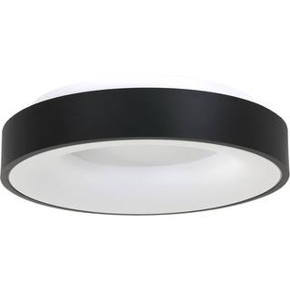 LED-loftslampe Ringlede 2.700 K Ø 48 cm sort