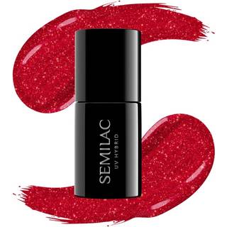 SEMILAC UV Gel Polish 28 Glitter Red
