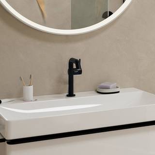 hansgrohe Tecturis S 1-grebs håndvaskarmatur 139mm tud t/hv m/push-open mat sort