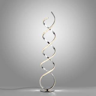 Paul Neuhaus LED-gulvlampe Kiribi, metal, 140 cm, dæmpbar