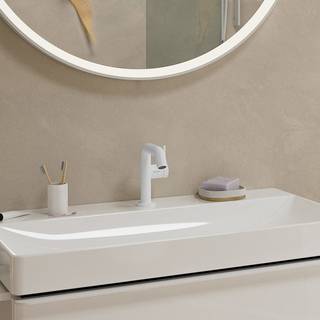hansgrohe Tecturis S 1-grebs håndvaskarmatur 130mm tud t/hv u/bv mat hvid