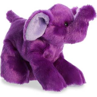Aurora yndig Mini Flopsie Violet Elefant udstoppet dyr - Legelyst - Tidl?se ledsagere - Lilla 8 tommer