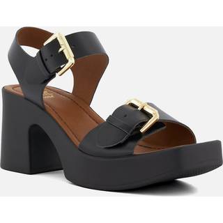 Dune London Dune London Black Jenies Buckle Platform Sandals