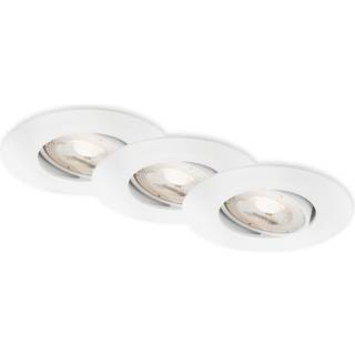 LED-indbygningsspot 7602 3sæt IP65 3.000 K hvid