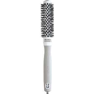 Olivia Garden Expert Shine Wavy Bristles White&Grey Hårbørste průměr 20 mm 1 stk. - 1 stk.