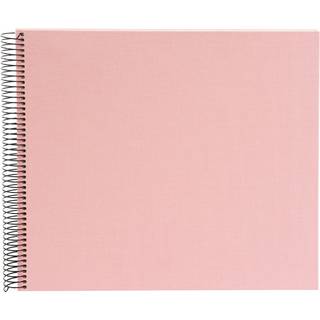 Spiralalbum 30x35cm Leinen 40 weiße Seiten - Rosé