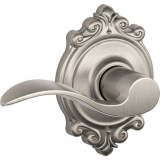 Schlage trim med Schlage Hall og Closet Lever Satin Nickel (F10 ACC 619 BRK)