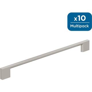 Amerock 10bx37135g10 | Satin Nickel Cabinet Pull | 10-1/16 tommer (256 mm) center-til-centre | 10 pakke | CityScape | M?bler hardware