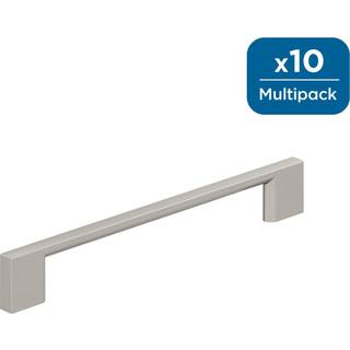 Amerock 10bx37133g10 | Satin Nickel Cabinet Pull | 6-5/16 tommer (160 mm) Center-til-center | 10 pakke | CityScape | M?bler hardware