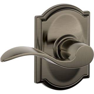 Camelot trim med Accent Hall og Closet Lever Antique Pewter (F10 ACC 620 CAM)