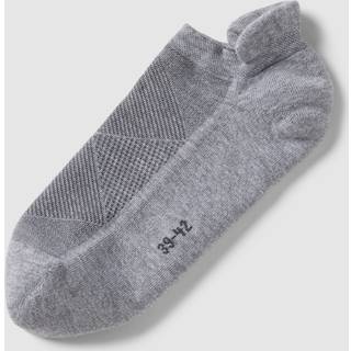 Burlington Herren Sneakersocken grau Mikrofaser/Funktion unifarben