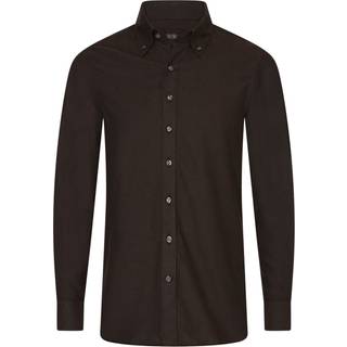 Oscar Jacobson - Slim Fit Button Down Flannelskjorte - størrelse L - Herre
