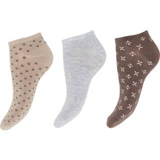 Decoy 3-pak Bamboo Sneaker Socks - Brown - Strl 37/41