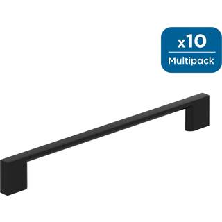 Amerock 10bx37134mb | Matte sort kabinettr?k | 7-9/16 tommer (192mm) Center-til-center | 10 pakke | CityScape | M?bler hardware