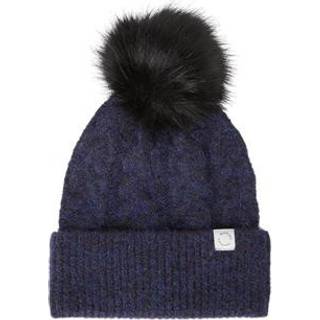 Röhnisch Pom Braid Beanie NAVY