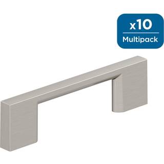 Amerock 10bx37130g10 | Satin Nickel Cabinet Pull | 3 tommer (76 mm) center-til-centre | 10 pakke | CityScape | M?bler hardware