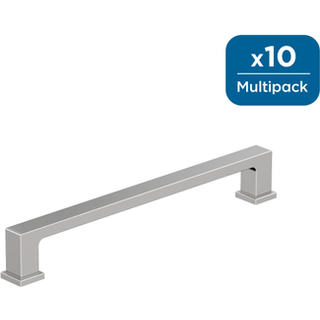 Amerock 10bx3703326 | Poleret krom skab tr?k | 6-5/16 tommer (160 mm) Center-til-center | 10 pakke | Bridgeport | M?bler hardware