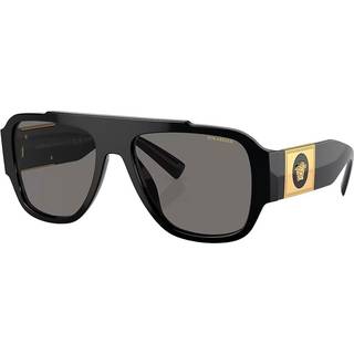 Versace Mand VE4436U GB1/81 Solbriller Acetat Sort Grå Pillow Polariseret