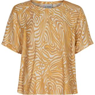 IN FRONT Miles Bluse, Farve: Yellow, Størrelse: S, Dame