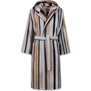 Missoni Home - Curt Hooded Bathrobe Mod. 18 New Large 160 Black Multicolor - Badekåber - Flerfarvet