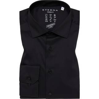 Langærmet Modern Fit Performance Skjorte, Sort, 40