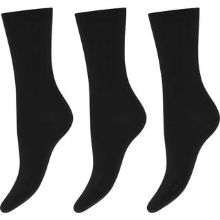 Decoy 3-pak Cotton Socks - Black - Strl 37/41