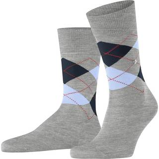 Burlington Manchester Mercerised Cotton Sock - Light grey - Str 40/46
