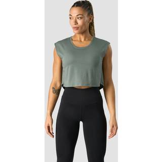 Stride Cropped Tank Wmn Sea Green