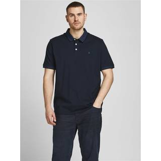 Plus Size Ensfarvet Polo