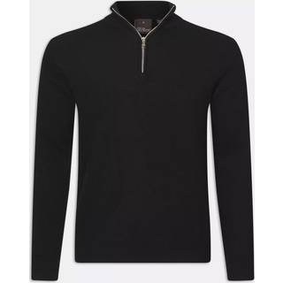 Oscar Jacobson - Regular Fit Half Zip Trøje Uld-Kashmir - størrelse XXL - Herre