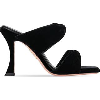 Aquazzura Twist velvet mules - black - EU 35.5