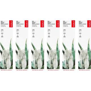 Radius tandb?rsteudskiftning b?rstehoveder 2 -t?ller Forbedre Gumme Sundhed og reducer tandk?dsproblemer - Soft Big Head - Pakke p? 6