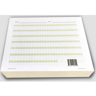 Kanaler praktiserer h?ndskrift og udskrivningspapir arbejdsbog en side om dagen 500 sider foran og tilbage 250 ark Grad 1-3 St?rrelse 8,5 x 11 Su