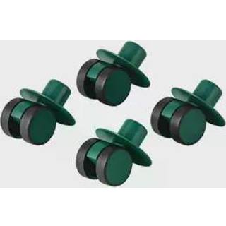 Modu swivel wheels set, 4 pieces 2.0 - Forest Green