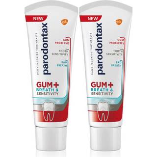 Parodontax Gum And Sens Original Tandpasta mod dårlig ånde til komplet tandbeskyttelse 2x75 ml - 2x75 ml