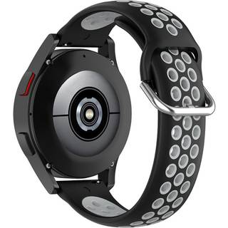 Universal Smartwatch To-Farvet Silikone Smartwatch Rem (20mm) - Sort / Grå