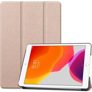 Apple iPad 10.2" (2021 / 2020 / 2019) Læder Flip Cover m. Stand - Guld