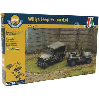 Italeri: Sæt med 2 Willys Jeep-modelsæt 1/4 Ton 4 - 1:72