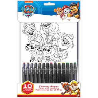 Paw Patrol Paint by Number - med 10 tuscher