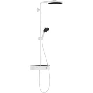 Hansgrohe Pulsify S Showerpipe 260 1jet EcoSmart ShowerTablet Select 400 i mat hvid