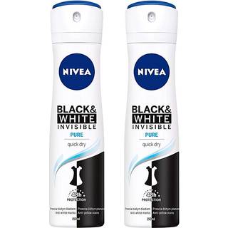 Nivea Invisible Black & White Pure Antiperspirant deodorant til at behandle hvide og gule pletter 150 ml - 150 ml