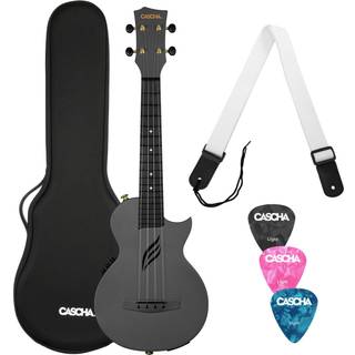 Cascha HH 2258E Black Koncert Ukulele