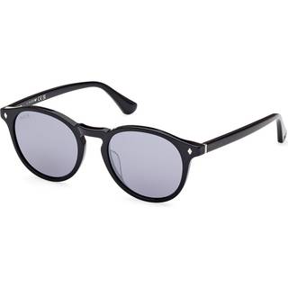 Web Unisex WE0328 01C Solbriller Acetat Sort Røg Rund Normal Spejl