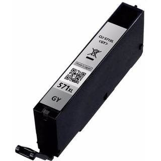 Canon CLI-571GY / 0335C001 grå XL blækpatron - Kompatibel