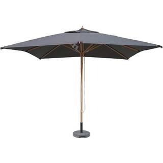 Hoffmann Cannes Olefin Parasol - Bøg - 3x3 m. Grå