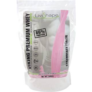 Whey Proteinpulver med Jordbærsmag - (2000 g)