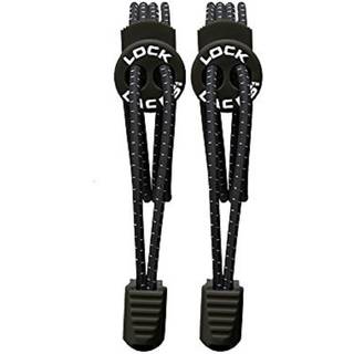 Lock Laces No Tie Shoelaces 2-pack Black, OneSize