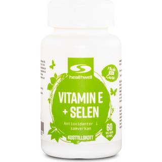 Healthwell Vitamin E+Selen, 60 kapsler